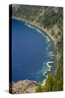 Rim, Crater Lake, Crater Lake National Park, Oregon, USA-Michel Hersen-Stretched Canvas