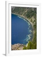 Rim, Crater Lake, Crater Lake National Park, Oregon, USA-Michel Hersen-Framed Photographic Print