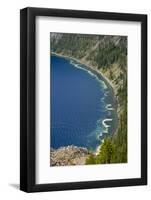 Rim, Crater Lake, Crater Lake National Park, Oregon, USA-Michel Hersen-Framed Photographic Print