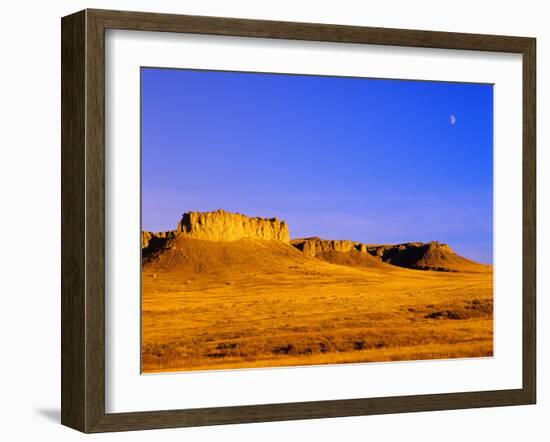 Rim Rock Formations Near Winnett, Montana, USA-Chuck Haney-Framed Photographic Print