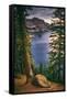 Rim Shot with Phantom Ship, Crater Lake National Park, Oregon-Vincent James-Framed Stretched Canvas