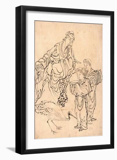 Rin Wasei, Rinnasei (Lin Hejing), Possibly a Rhea-null-Framed Giclee Print