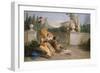 Rinaldo and Armida in Her Garden, 1742-45-Giovanni Battista Tiepolo-Framed Giclee Print