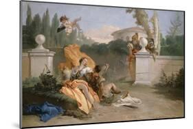 Rinaldo and Armida in Her Garden, 1742-45-Giovanni Battista Tiepolo-Mounted Giclee Print