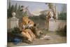 Rinaldo and Armida in Her Garden, 1742-45-Giovanni Battista Tiepolo-Mounted Giclee Print