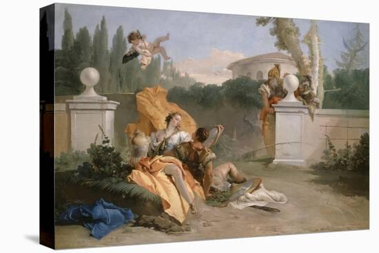 Rinaldo and Armida in Her Garden, 1742-45-Giovanni Battista Tiepolo-Stretched Canvas