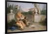 Rinaldo and Armida in Her Garden, 1742-45-Giovanni Battista Tiepolo-Framed Giclee Print