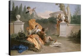 Rinaldo and Armida in Her Garden, 1742-45-Giovanni Battista Tiepolo-Stretched Canvas