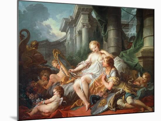 Rinaldo and Armida - Oil on Canvas, 1734-Francois Boucher-Mounted Giclee Print