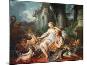 Rinaldo and Armida - Oil on Canvas, 1734-Francois Boucher-Mounted Giclee Print