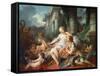 Rinaldo and Armida - Oil on Canvas, 1734-Francois Boucher-Framed Stretched Canvas