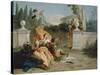 Rinaldo and Armida Surprised by Ubaldo and Carlo-Giovanni Battista Tiepolo-Stretched Canvas