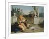 Rinaldo and Armida Surprised by Ubaldo and Carlo-Giovanni Battista Tiepolo-Framed Giclee Print