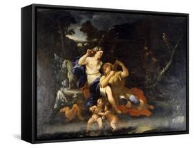 Rinaldo and Armida-Luca Giordano-Framed Stretched Canvas