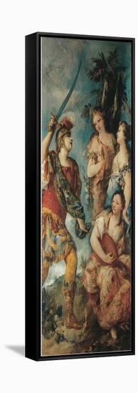 Rinaldo and the Nymphs-Giovanni Antonio Guardi-Framed Stretched Canvas
