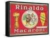 Rinaldo Macaroni Label-null-Framed Stretched Canvas