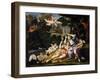 Rinaldo Presents Armida with a Mirror-Domenichino-Framed Giclee Print