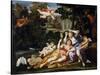 Rinaldo Presents Armida with a Mirror-Domenichino-Stretched Canvas