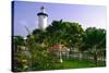 Rincon Lighthouse and Garden, Puerto Rico-George Oze-Stretched Canvas