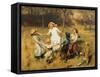 Ring-A-Ring-A-Roses-Oh-Frederick Morgan-Framed Stretched Canvas