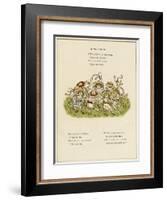 Ring-A-Ring -- Children Dancing-Kate Greenaway-Framed Art Print