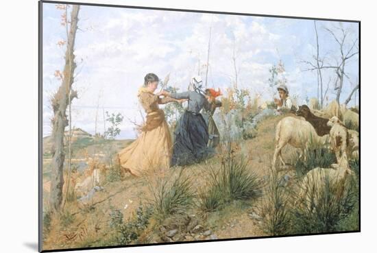 Ring-Around-The-Rosey, 1877-Niccolo Cannicci-Mounted Giclee Print