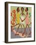 Ring Around the Rosey-William H Johnson-Framed Art Print