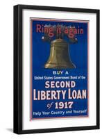 Ring it Again Second Liberty Loan Poster-null-Framed Giclee Print