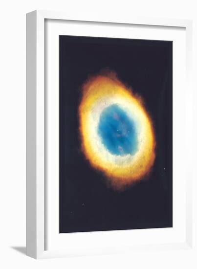 Ring Nebula-null-Framed Art Print