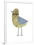 Ring-necked Blue-winged Celery Bird-John W Golden-Framed Giclee Print