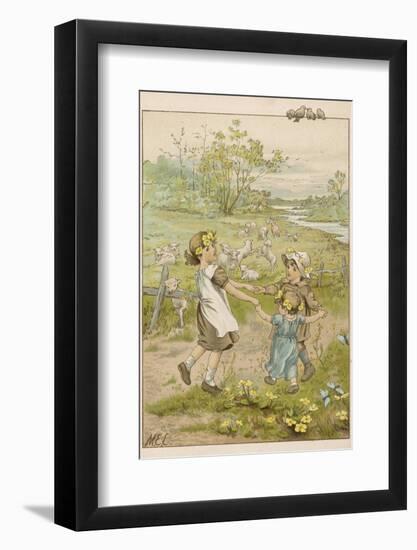 Ring O' Roses circa1880-M. Ellen Edwards-Framed Photographic Print