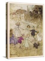 Ring O'Roses-Arthur Rackham-Stretched Canvas