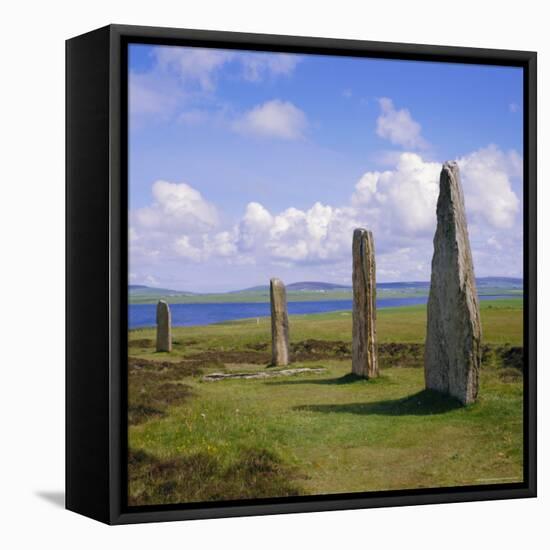 Ring of Brodgar (Brogar), Mainland, Orkney Islands, Scotland, UK,Europe-Michael Jenner-Framed Stretched Canvas