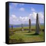 Ring of Brodgar (Brogar), Mainland, Orkney Islands, Scotland, UK,Europe-Michael Jenner-Framed Stretched Canvas