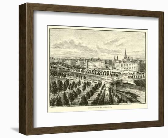 Ring-Strasse, Boulevard-null-Framed Giclee Print