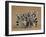 Ring-tailed Lemur (Lemur catta) four adults, sitting on ground, huddled together, Berenty-Martin Withers-Framed Photographic Print