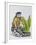 Ring-Tailed Lemur (Lemur Catta), Lemuridae-null-Framed Giclee Print