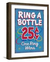 Ring Toss Distressed-Retroplanet-Framed Giclee Print