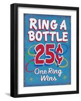 Ring Toss Distressed-Retroplanet-Framed Giclee Print