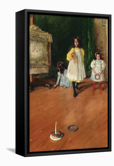 Ring Toss-William Merritt Chase-Framed Stretched Canvas