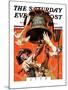 "Ringing Liberty Bell," Saturday Evening Post Cover, July 6, 1935-Joseph Christian Leyendecker-Mounted Giclee Print