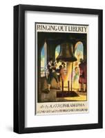 Ringing Out Liberty-Newell Convers Wyeth-Framed Premium Giclee Print