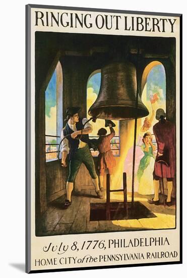 Ringing Out Liberty-Newell Convers Wyeth-Mounted Premium Giclee Print