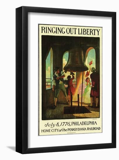 Ringing Out Liberty-null-Framed Art Print