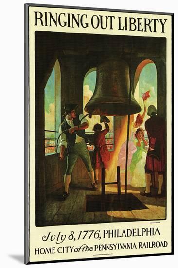 Ringing Out Liberty-null-Mounted Art Print