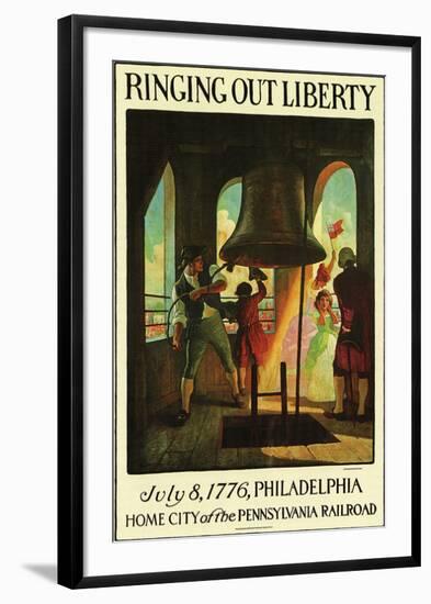 Ringing Out Liberty-null-Framed Art Print