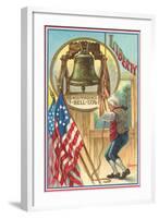 Ringing the Liberty Bell-null-Framed Art Print