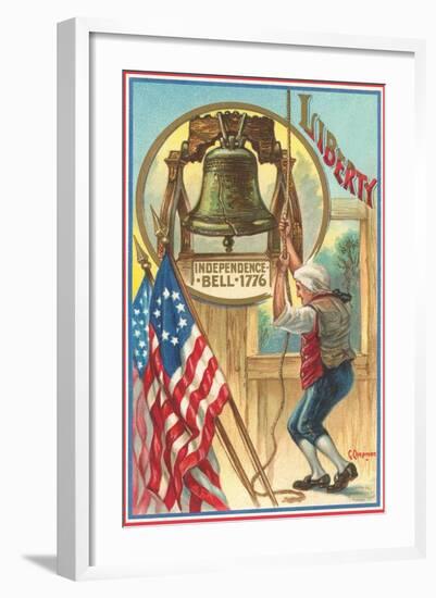 Ringing the Liberty Bell-null-Framed Art Print