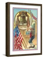 Ringing the Liberty Bell-null-Framed Art Print