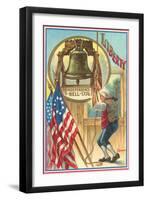 Ringing the Liberty Bell-null-Framed Art Print